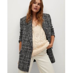 Mango Chic Tweed Blazer NWOT